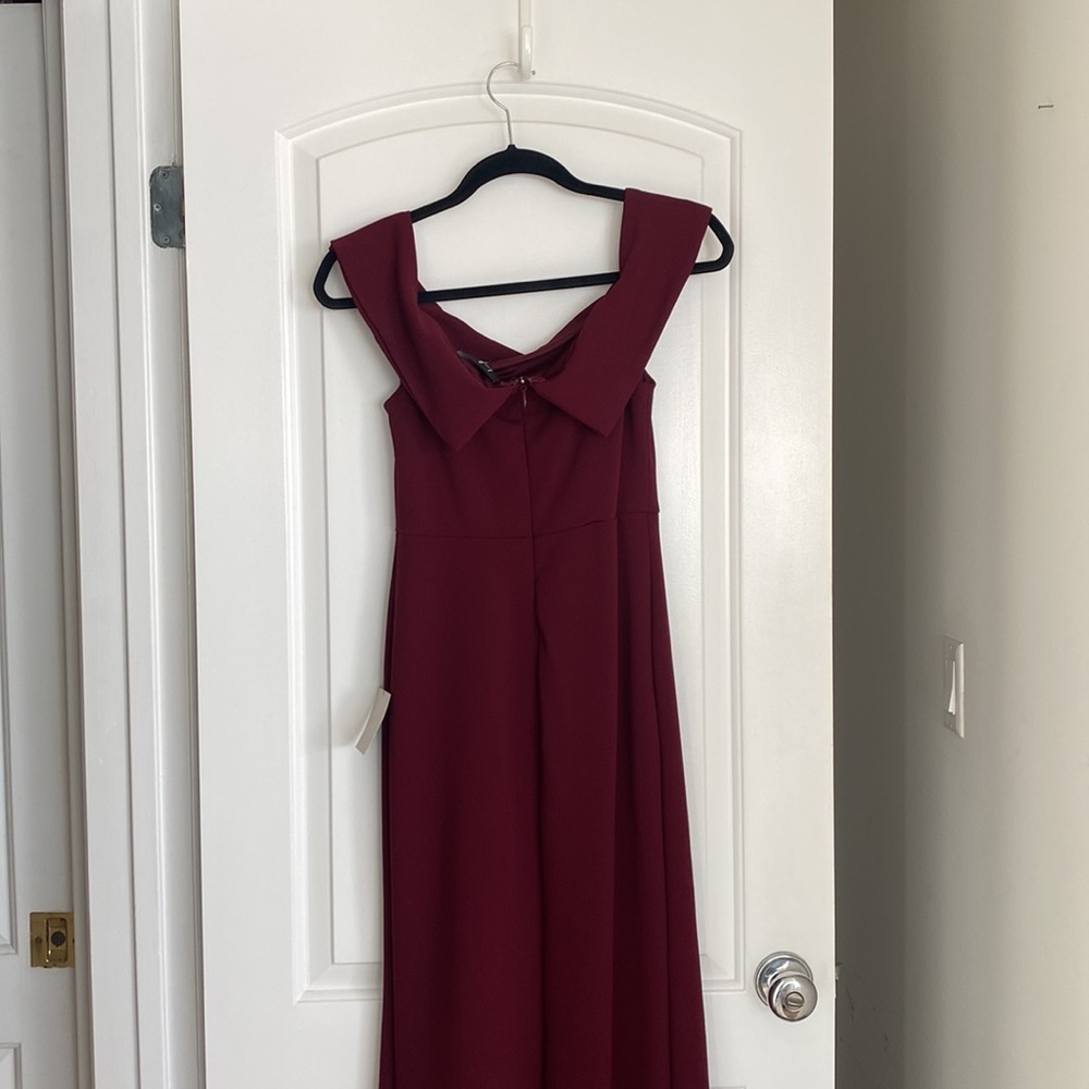 Lulus NWT Aveline Dress in Burgundy, Size Small - Picture 12 of 17